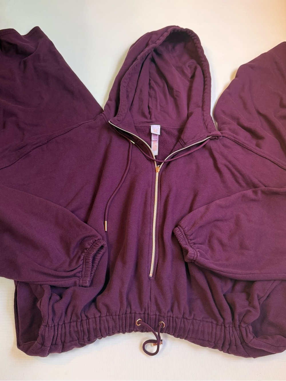 Savage X Fenty Plum Zip Hoodie Jumpsuit